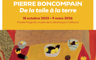Exhibition at Musée Magnelli, Vallauris : ” Pierre Boncompain, de la toile à la terre”